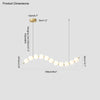 WOMO String Pearl Chandelier-WM2102 thumbnail