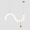 WOMO Pearl Brass Globe Dining Room Chandelier-WM2102c thumbnail