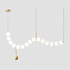 WOMO Pearl Brass Globe Dining Room Chandelier-WM2102a thumbnail