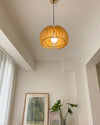 WOMO Pumpkin Wood Pendant Light-WM2105 thumbnail