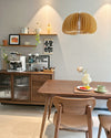 WOMO Pumpkin Wood Pendant Light-WM2105 thumbnail