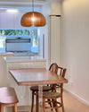 WOMO Pumpkin Wood Pendant Light-WM2105 thumbnail