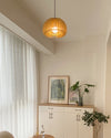 WOMO Pumpkin Wood Pendant Light-WM2105 thumbnail