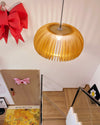 WOMO Pumpkin Wood Pendant Light-WM2105 thumbnail