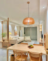 WOMO Pumpkin Wood Pendant Light-WM2105 thumbnail