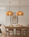 WOMO Pumpkin Wood Pendant Light-WM2105 thumbnail