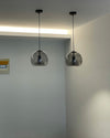 WOMO Smoked/Amber Blown Glass Pendant Light-WM2108 thumbnail