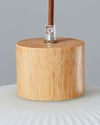 WOMO Ribbed Milk Glass Lantern Pendant Light-WM2115 thumbnail