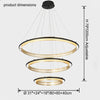 WOMO Tiered Circular Led Chandelier-WM2119b thumbnail