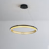WOMO Black and Gold Ring LED Chandelier-WM2119a thumbnail