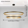 WOMO Tiered Circular Led Chandelier-WM2119b thumbnail