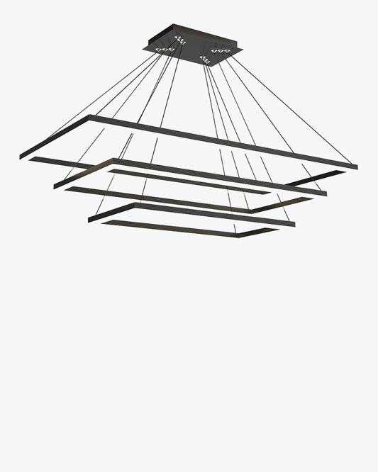 WOMO Tiered Rectangular LED Chandelier-WM2120