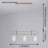 WOMO Ceramic Bud Linear Chandelier-WM2121b thumbnail