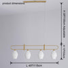 WOMO Ceramic Bud Linear Chandelier-WM2121b thumbnail