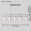 WOMO Ceramic Bud Linear Chandelier-WM2121b thumbnail