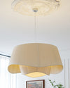 WOMO Pleated Fabric Drum Pendant Light-WM2130 thumbnail