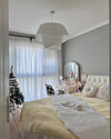 WOMO Pleated Fabric Drum Pendant Light-WM2130 thumbnail