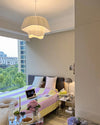 WOMO Pleated Fabric Drum Pendant Light-WM2130 thumbnail