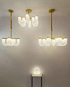 WOMO U-Shaped Milk Glass Chandelier-WM2131 thumbnail