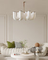 WOMO U-Shaped Milk Glass Chandelier-WM2131 thumbnail