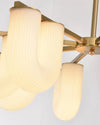 WOMO U-Shaped Milk Glass Chandelier-WM2131 thumbnail