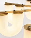 WOMO U-Shaped Milk Glass Chandelier-WM2131 thumbnail