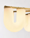 WOMO U-Shaped Milk Glass Chandelier-WM2131 thumbnail