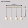 WOMO Ribbed Bud Ceramic Multi-Light Chandelier-WM2132b thumbnail