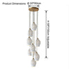 WOMO Ribbed Bud Ceramic Chandelier-WM2132a thumbnail