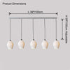 WOMO Ribbed Bud Ceramic Multi-Light Chandelier-WM2132b thumbnail