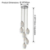 WOMO Ribbed Bud Ceramic Chandelier-WM2132a thumbnail