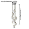 WOMO Ribbed Bud Ceramic Chandelier-WM2132a thumbnail