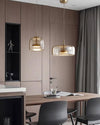 WOMO Drum Blown Glass Pendant Light-WM2145 thumbnail
