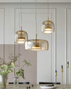 WOMO Drum Blown Glass Pendant Light-WM2145 thumbnail