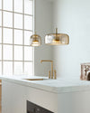 WOMO Drum Blown Glass Pendant Light-WM2145 thumbnail