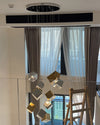 WOMO Ice Cube Textured Glass Chandelier-WM2150 thumbnail