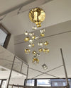 WOMO Ice Cube Textured Glass Chandelier-WM2150 thumbnail