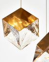 WOMO Ice Cube Textured Glass Chandelier-WM2150 thumbnail