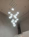 WOMO Ice Cube Textured Glass Chandelier-WM2150 thumbnail