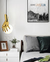 WOMO Hand Holding Globe Brass Pendant Light-WM2152 thumbnail