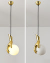 WOMO Hand Holding Globe Brass Pendant Light-WM2152 thumbnail