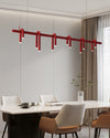 WOMO U-tubes Red Round Chandelier-WM2157 thumbnail