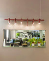 WOMO U-tubes Red Round Chandelier-WM2157 thumbnail