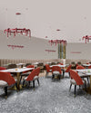 WOMO U-tubes Red Round Chandelier-WM2157 thumbnail