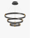 WOMO Tiered Black Rings Chandelier-WM2172 thumbnail