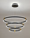 WOMO Tiered Black Rings Chandelier-WM2172 thumbnail