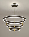 WOMO Tiered Black Rings Chandelier-WM2172 thumbnail