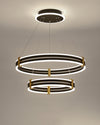 WOMO Tiered Black Rings Chandelier-WM2172 thumbnail