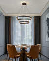 WOMO Tiered Black Rings Chandelier-WM2172 thumbnail
