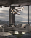 WOMO Tiered Black Rings Chandelier-WM2172 thumbnail